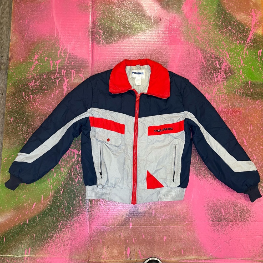 Polaris Men's Performance Jacket - Red, Blue, and Gray